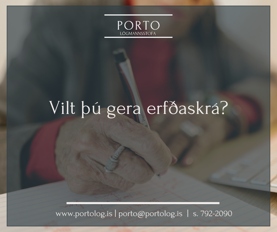 Erfðaskrá